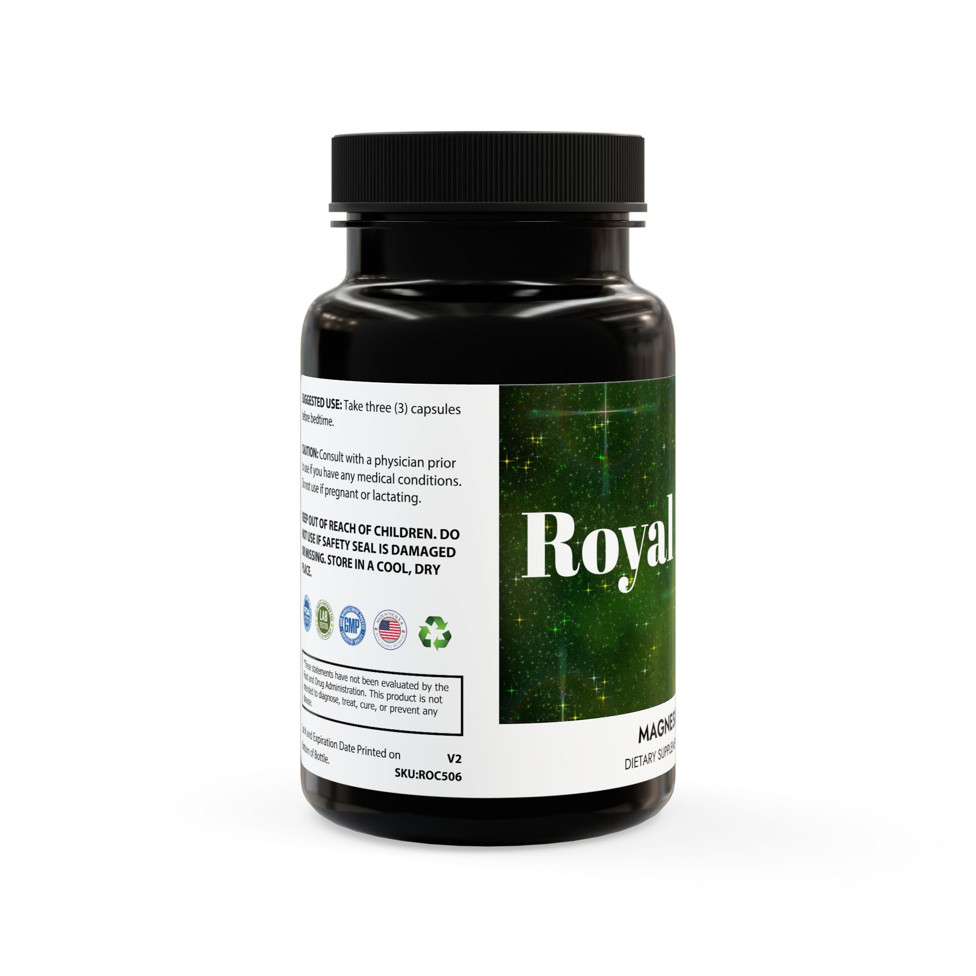 Royal Health Magnesium Zinc Supplement (90 Capsules) - Royalty Design 