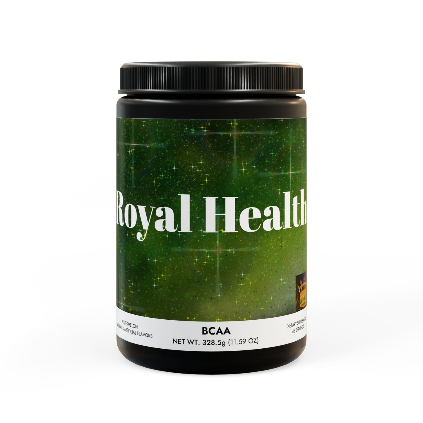 Royal Health BCAA Supplement, Watermelon (325g, 11.46oz, 45 servings) - Royalty Design 