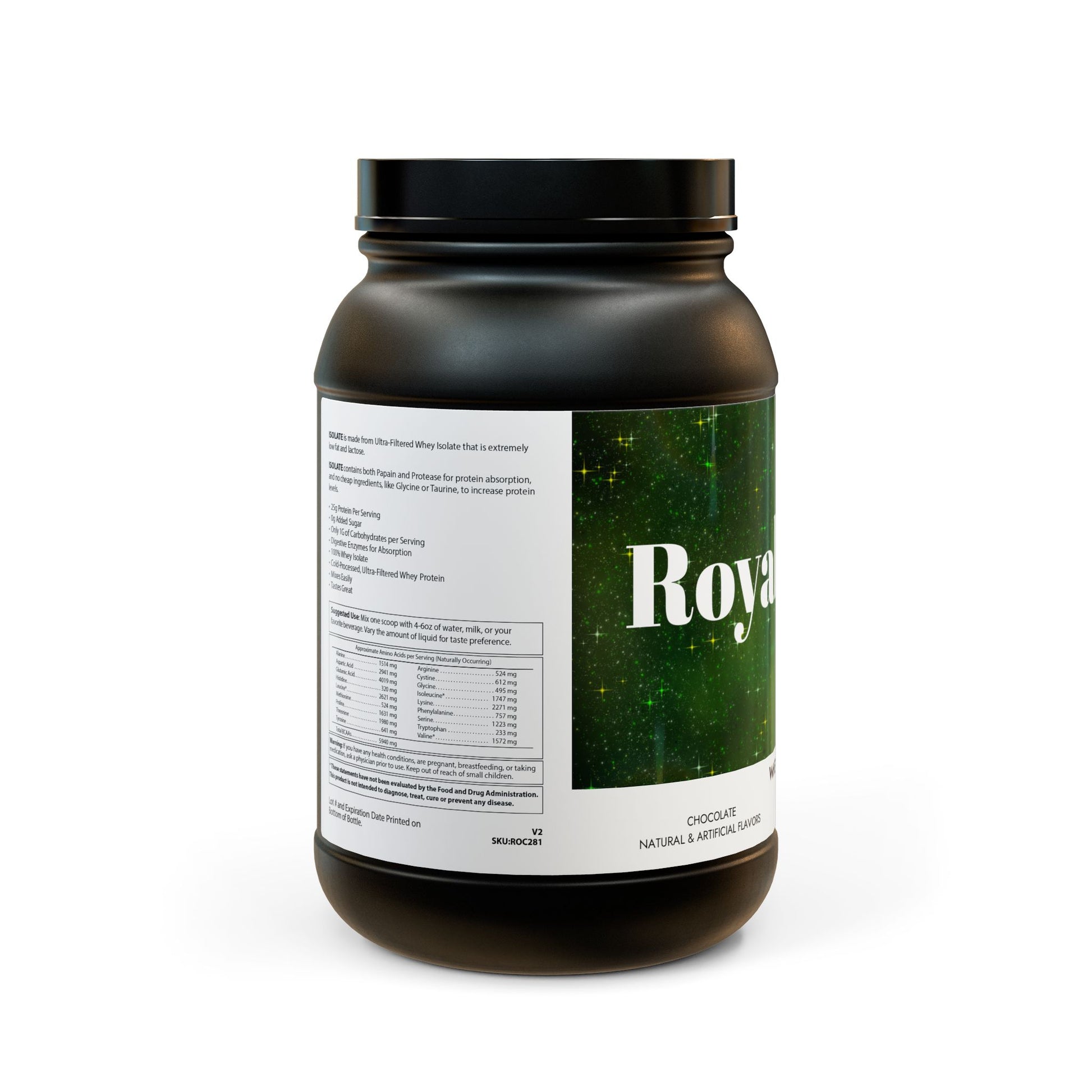 Royal Health Whey Isolate Protein Supplement (907g, 2lb) - Royalty Design 