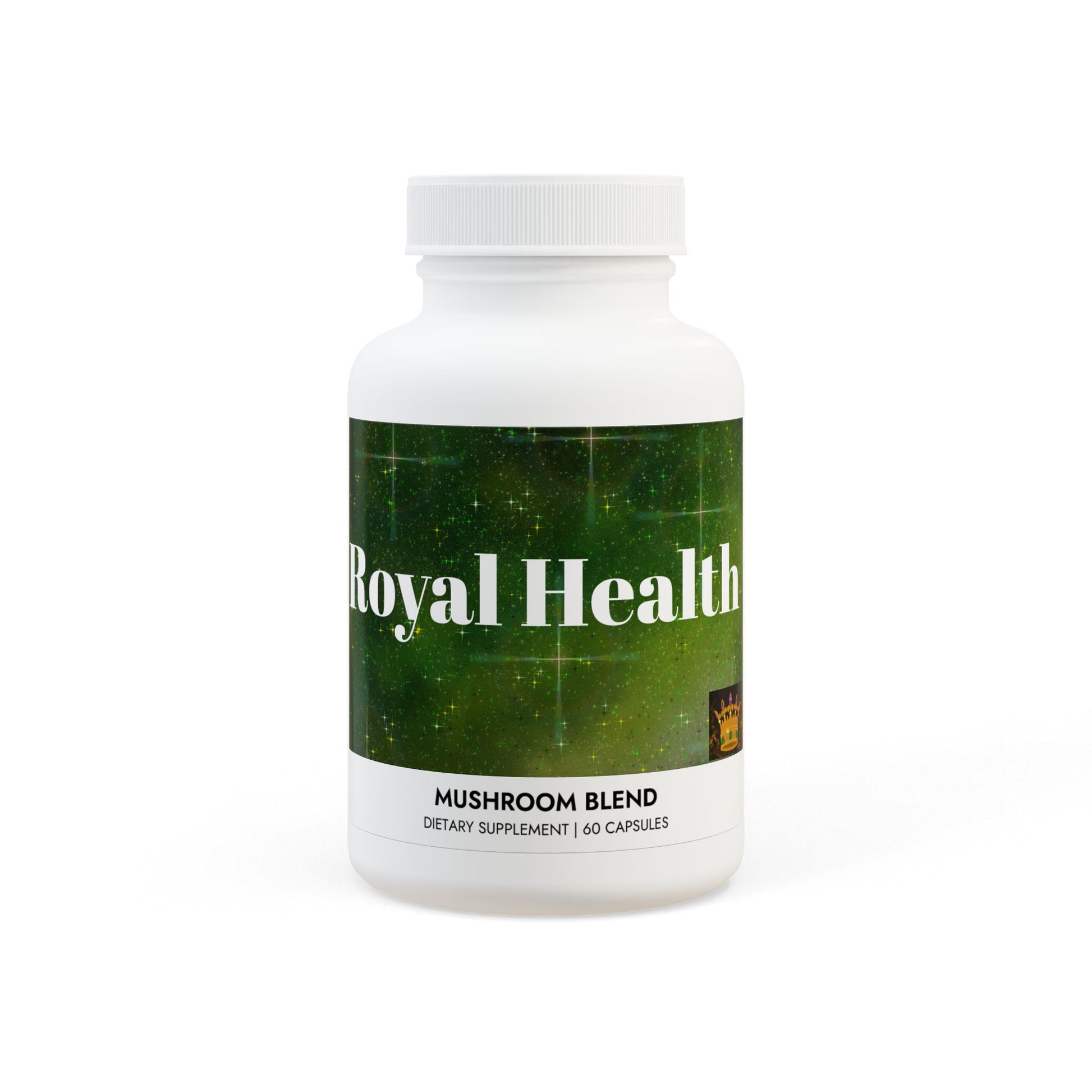 Royal Health Mushroom Blend Supplement (60 Capsules) - Royalty Design 