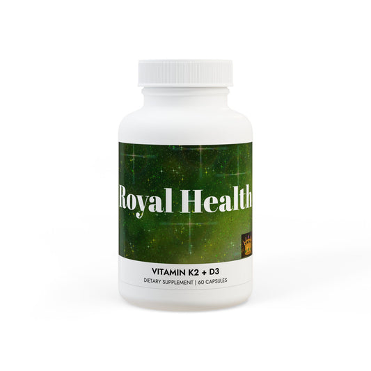 Royal Health Vitamin K2 + D3 Supplement (60 Capsules) - Royalty Design 