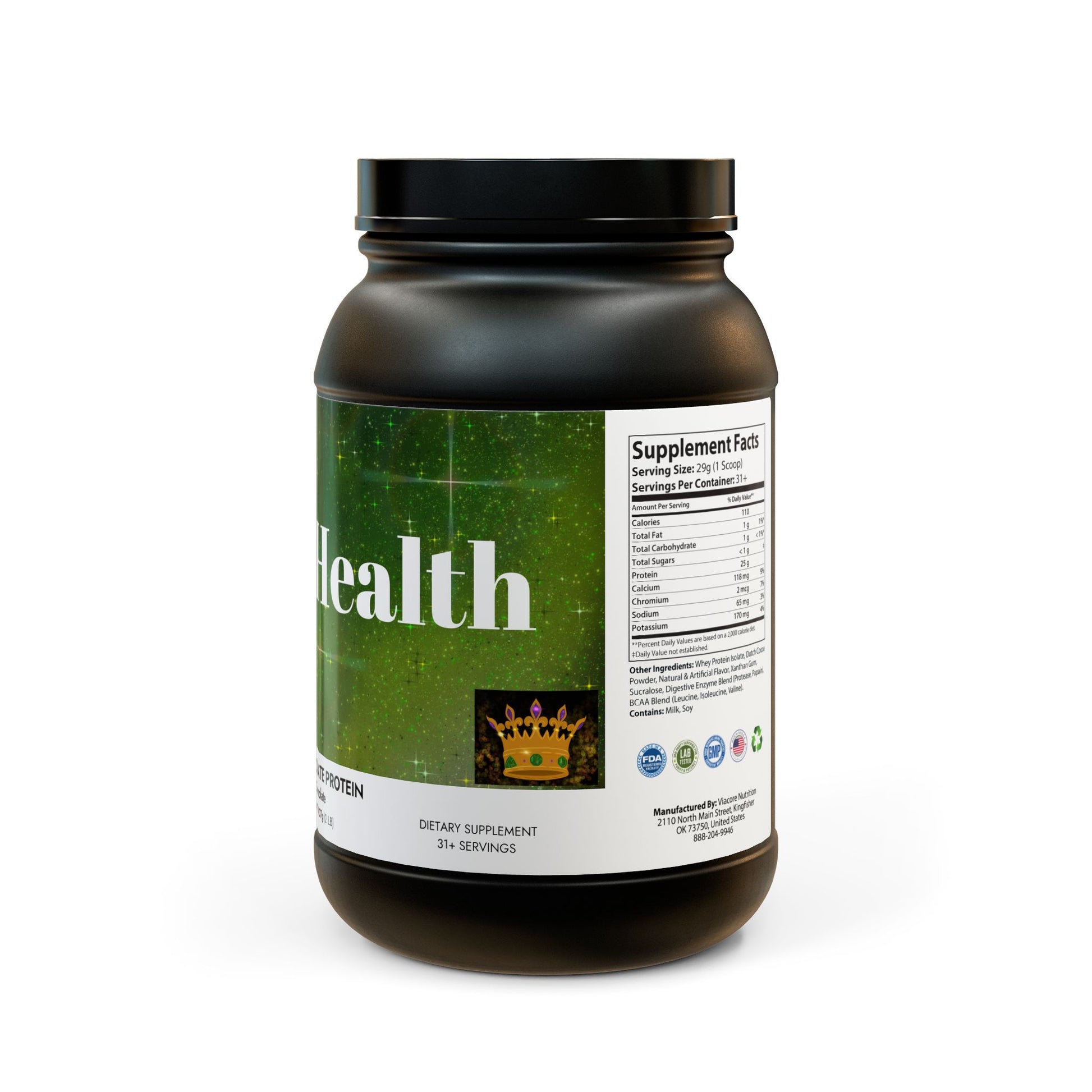 Royal Health Whey Isolate Protein Supplement (907g, 2lb) - Royalty Design 