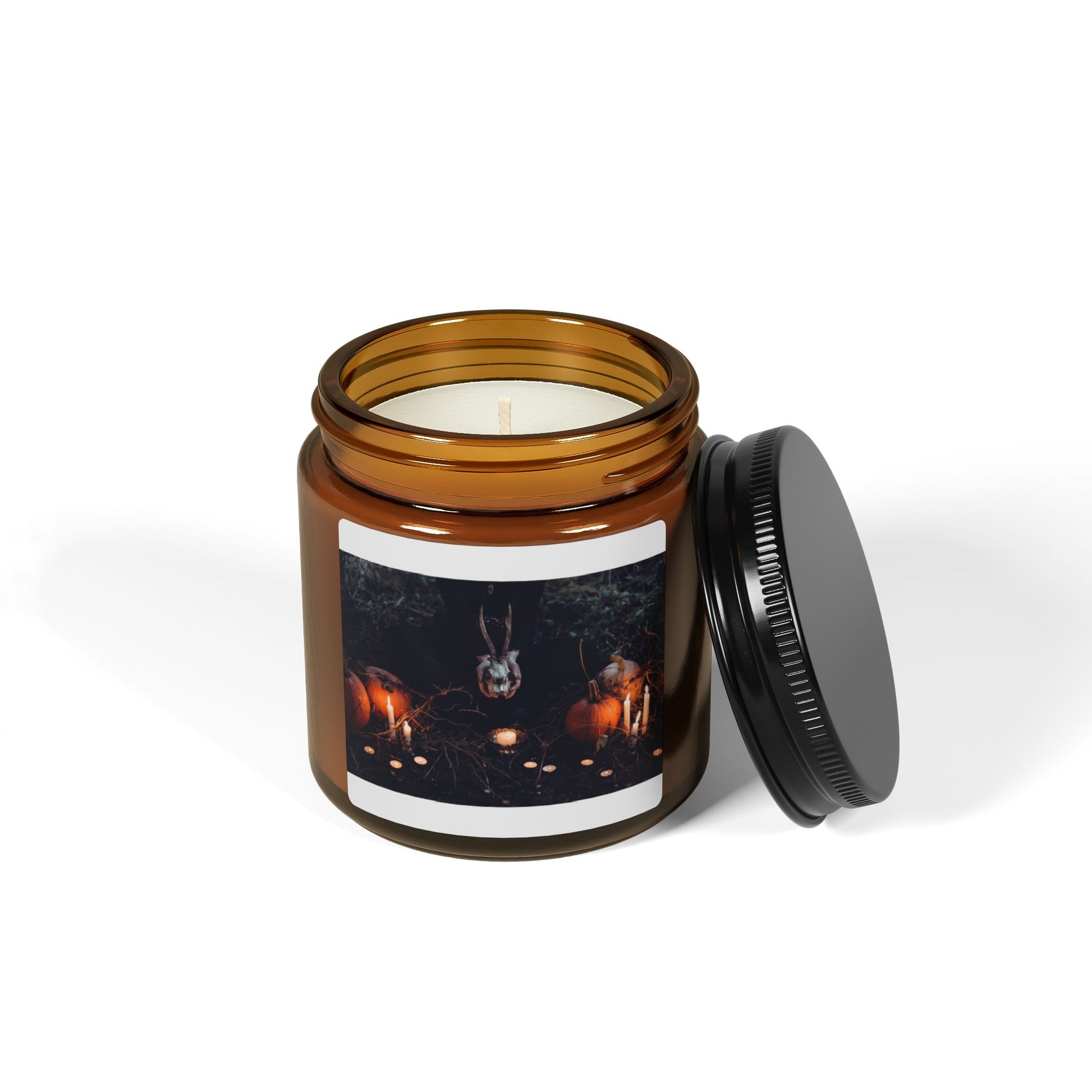 Scented Soy Candle (Multi-Size, Amber Jar) - Royalty Design 