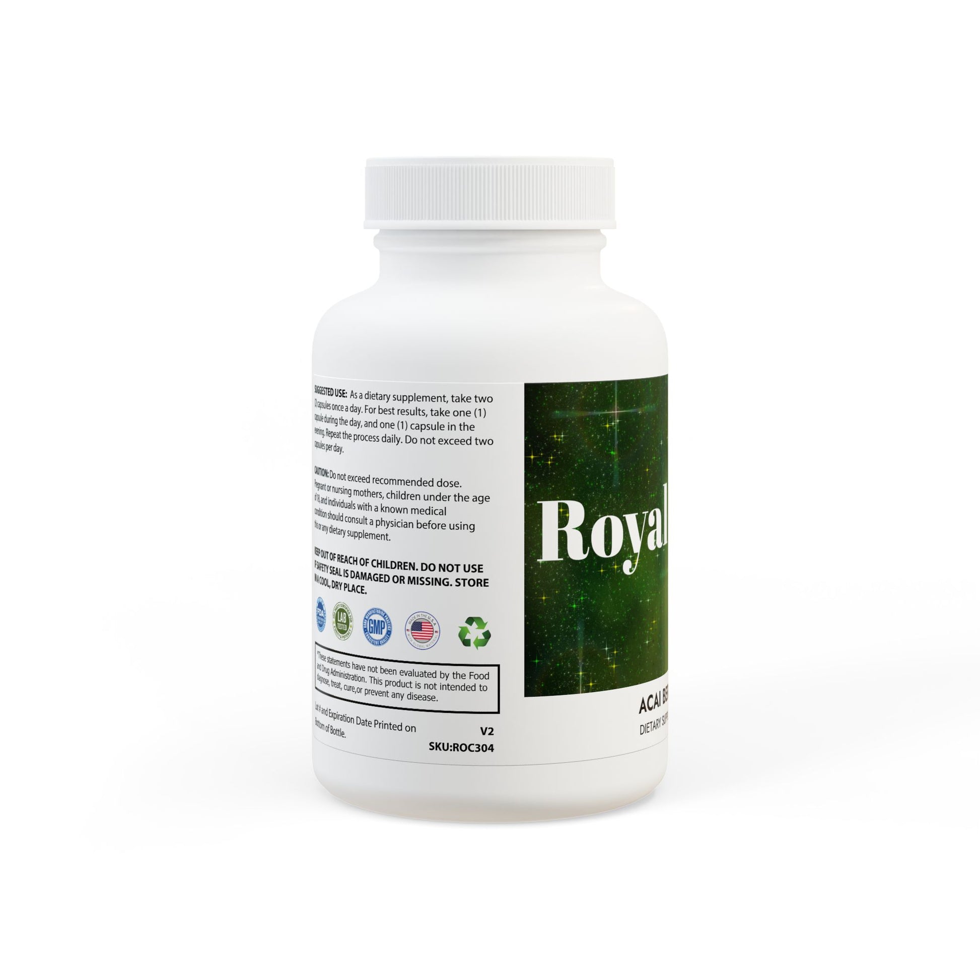 Royal Health Acai Berry Complex Supplement (60 Capsules) - Royalty Design 