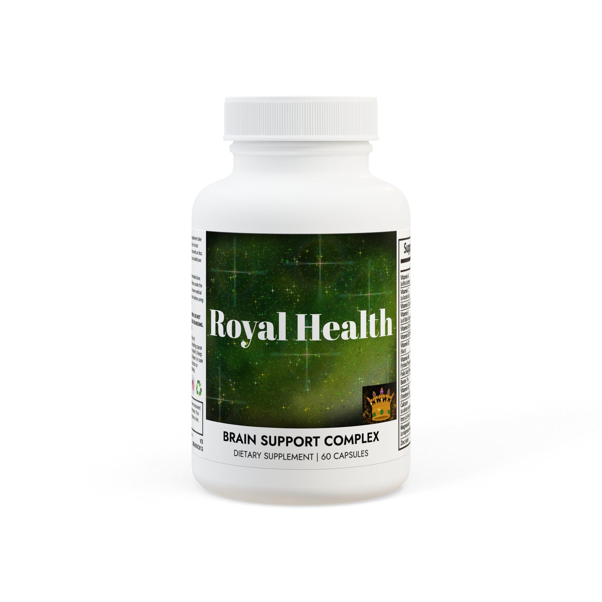 Royal Health Brain Support Complex Supplement (60 Capsules) - Royalty Design 