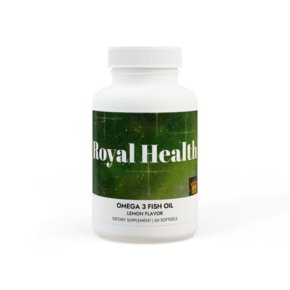 Royal Health Omega 3 Fish Oil Supplement (60 Softgels) - Royalty Design 