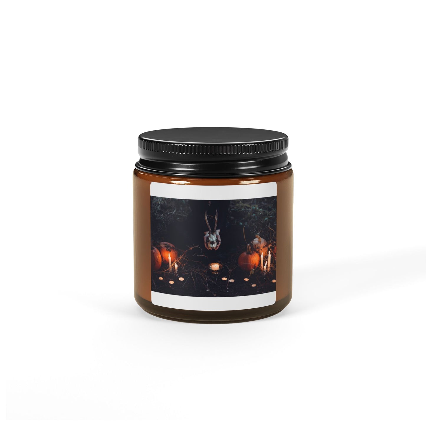 Scented Soy Candle (Multi-Size, Amber Jar) - Royalty Design 